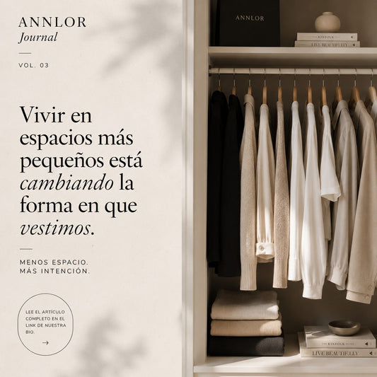 Vivir en espacios más pequeños está cambiando la forma en que vestimos